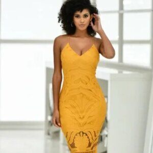 KHALEESI DRESS - MUSTARD XS/2